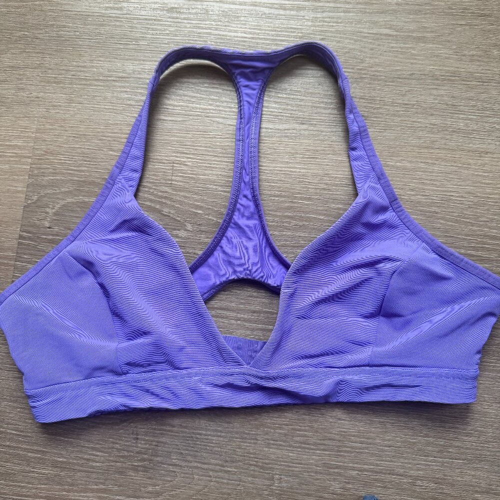 Lululemon racerback sports bra- Purple and Size 8. Not sold anymore.